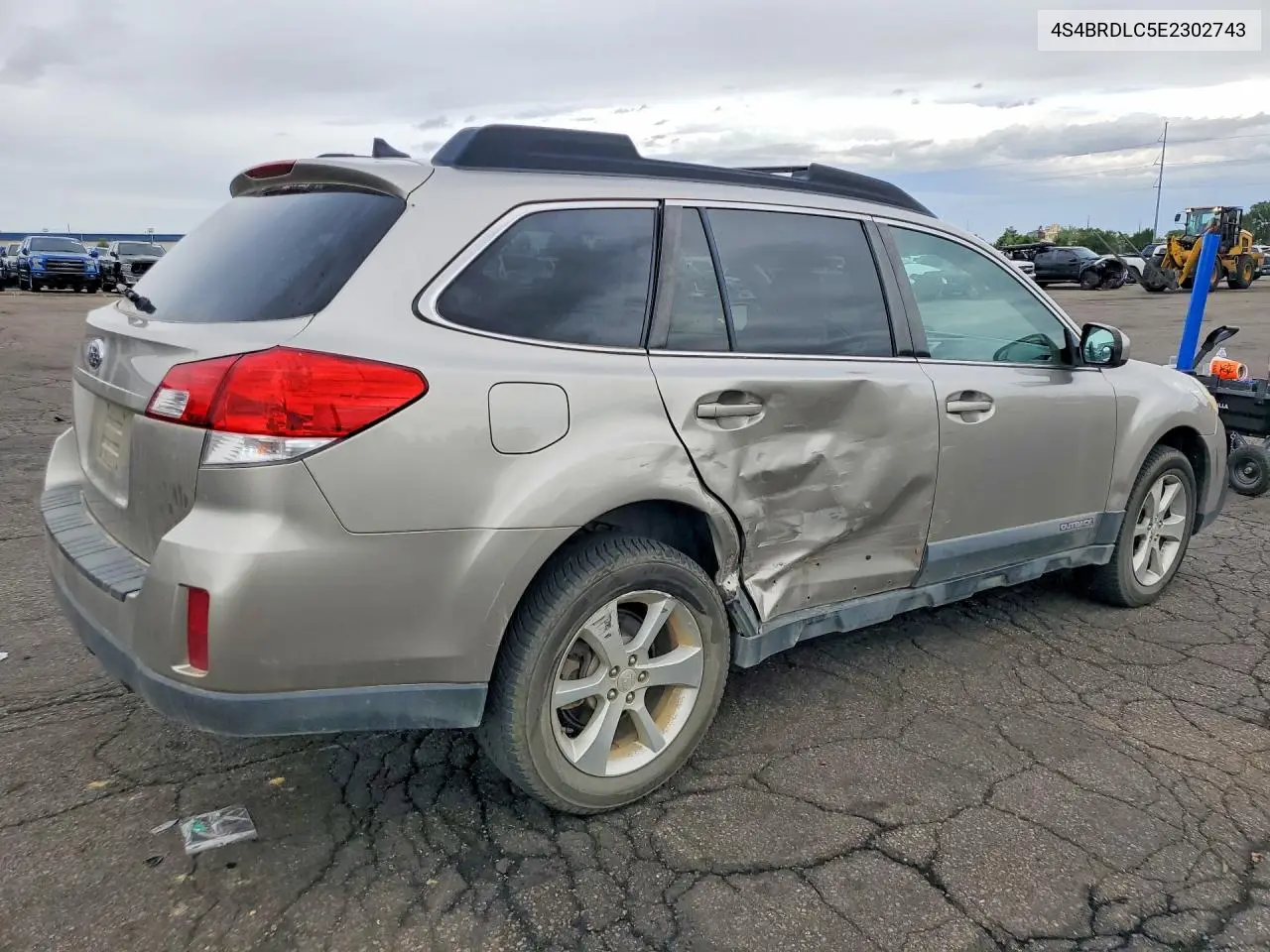 2014 SUBARU OUTBACK VIN 4S4BRDLC5E2302743 — фото 3