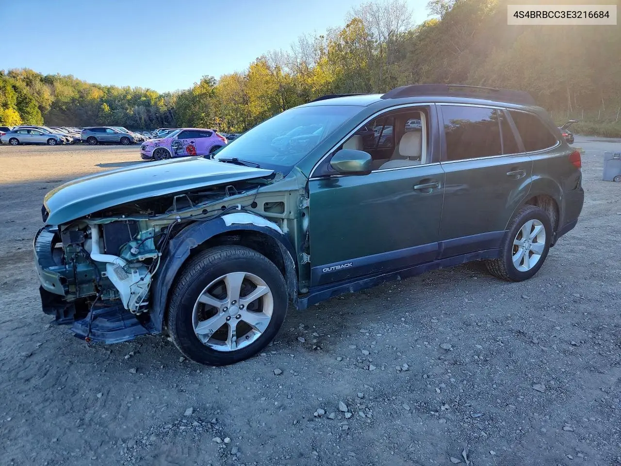 SUBARU OUTBACK 2014, VIN 4S4BRBCC3E3216684