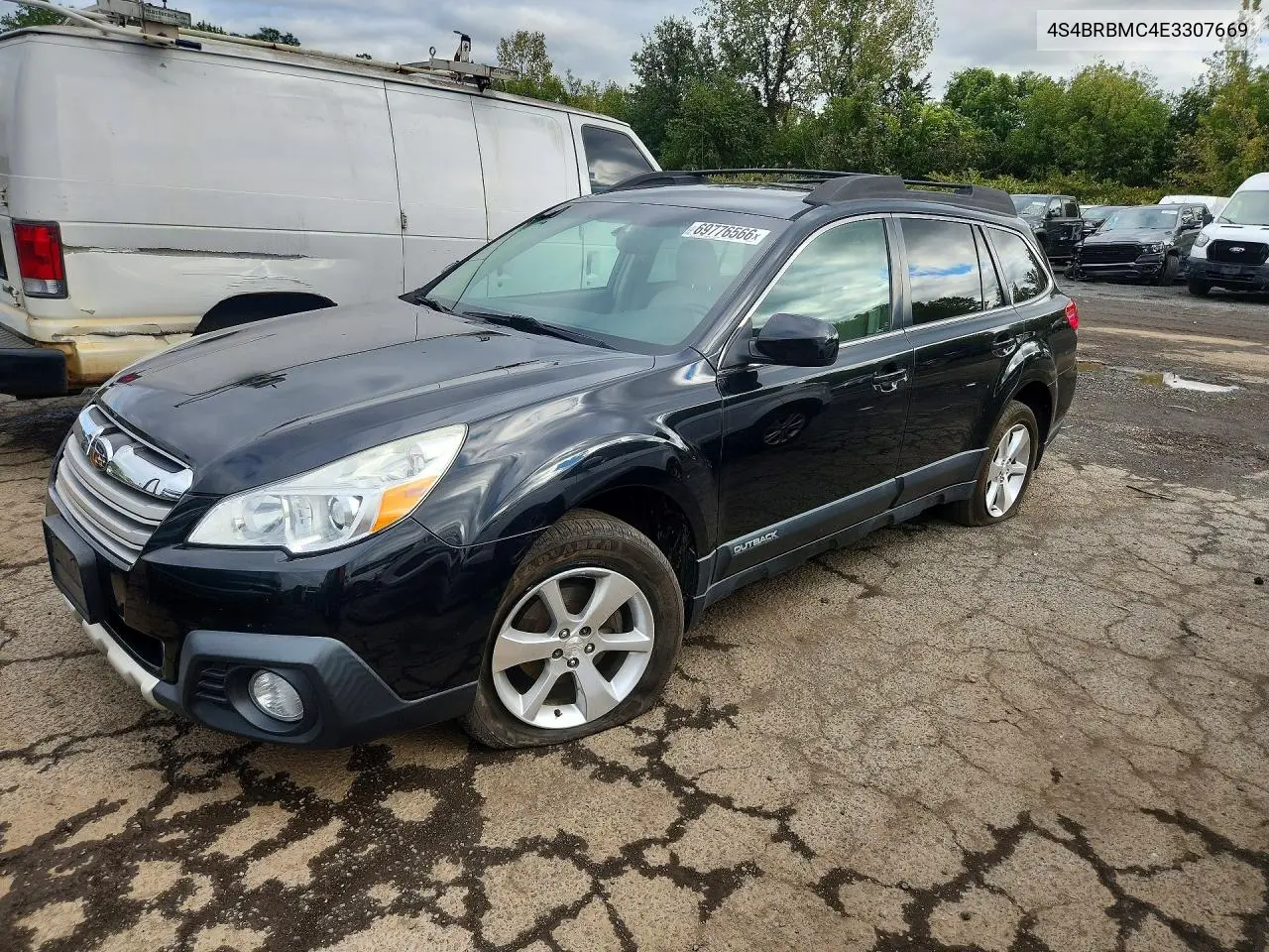 SUBARU OUTBACK 2014, VIN 4S4BRBMC4E3307669