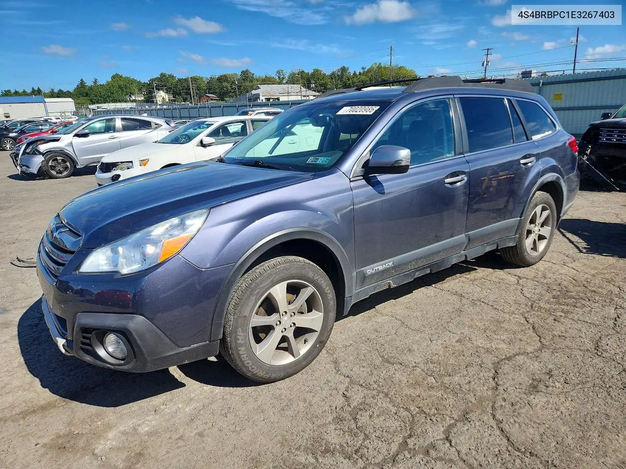 SUBARU OUTBACK 2014, VIN 4S4BRBPC1E3267403