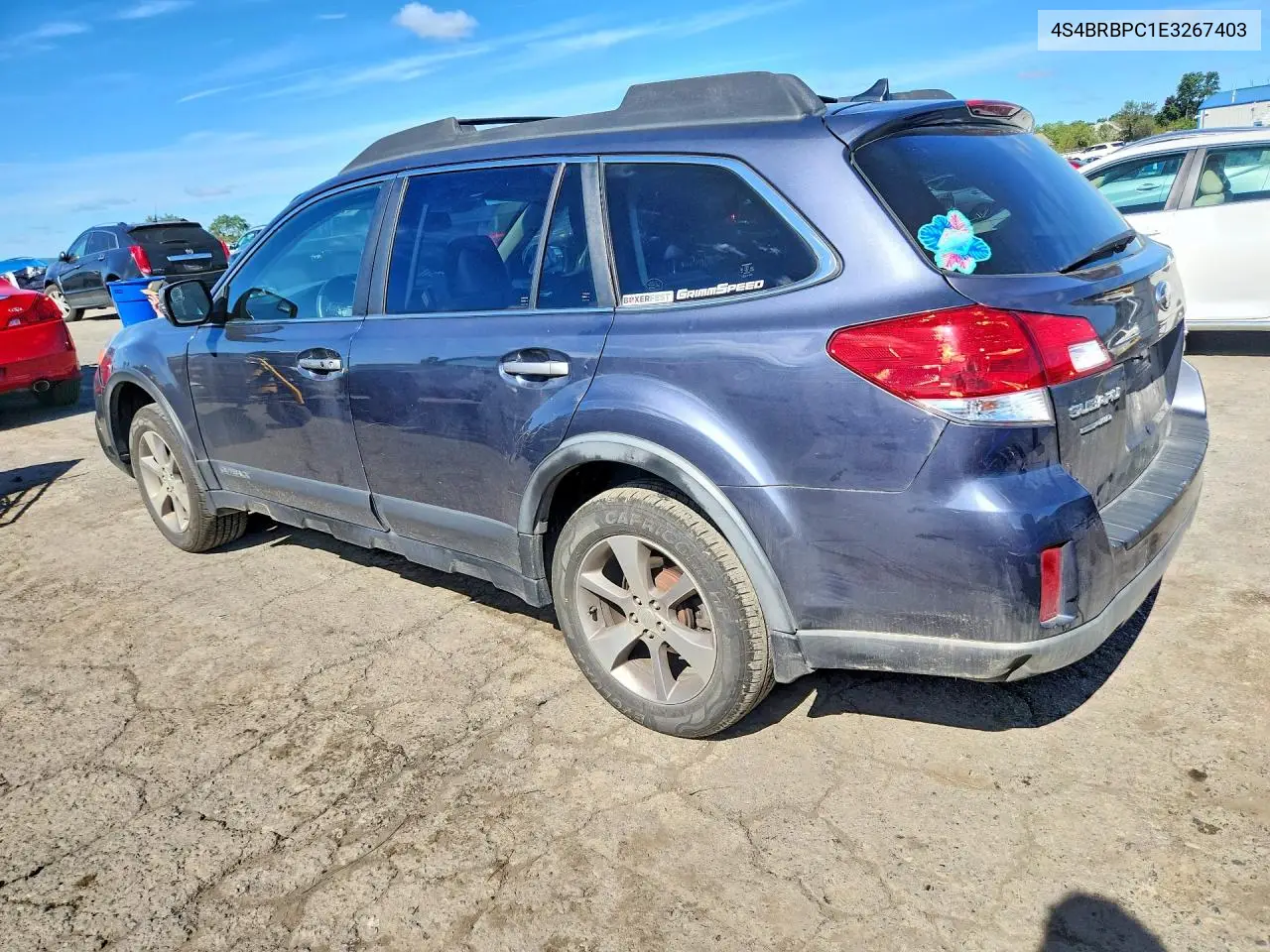 2014 SUBARU OUTBACK VIN 4S4BRBPC1E3267403 — фото 2