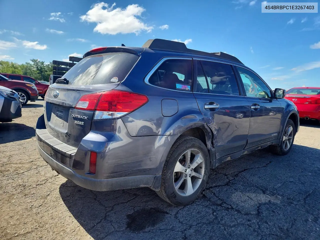 2014 SUBARU OUTBACK VIN 4S4BRBPC1E3267403 — фото 3