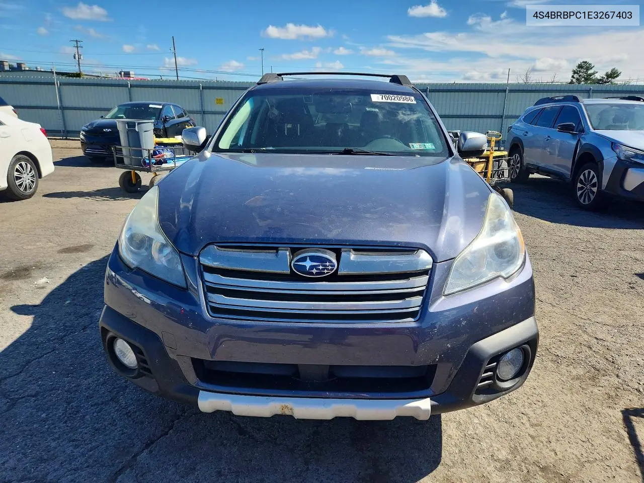 2014 SUBARU OUTBACK VIN 4S4BRBPC1E3267403 — фото 5