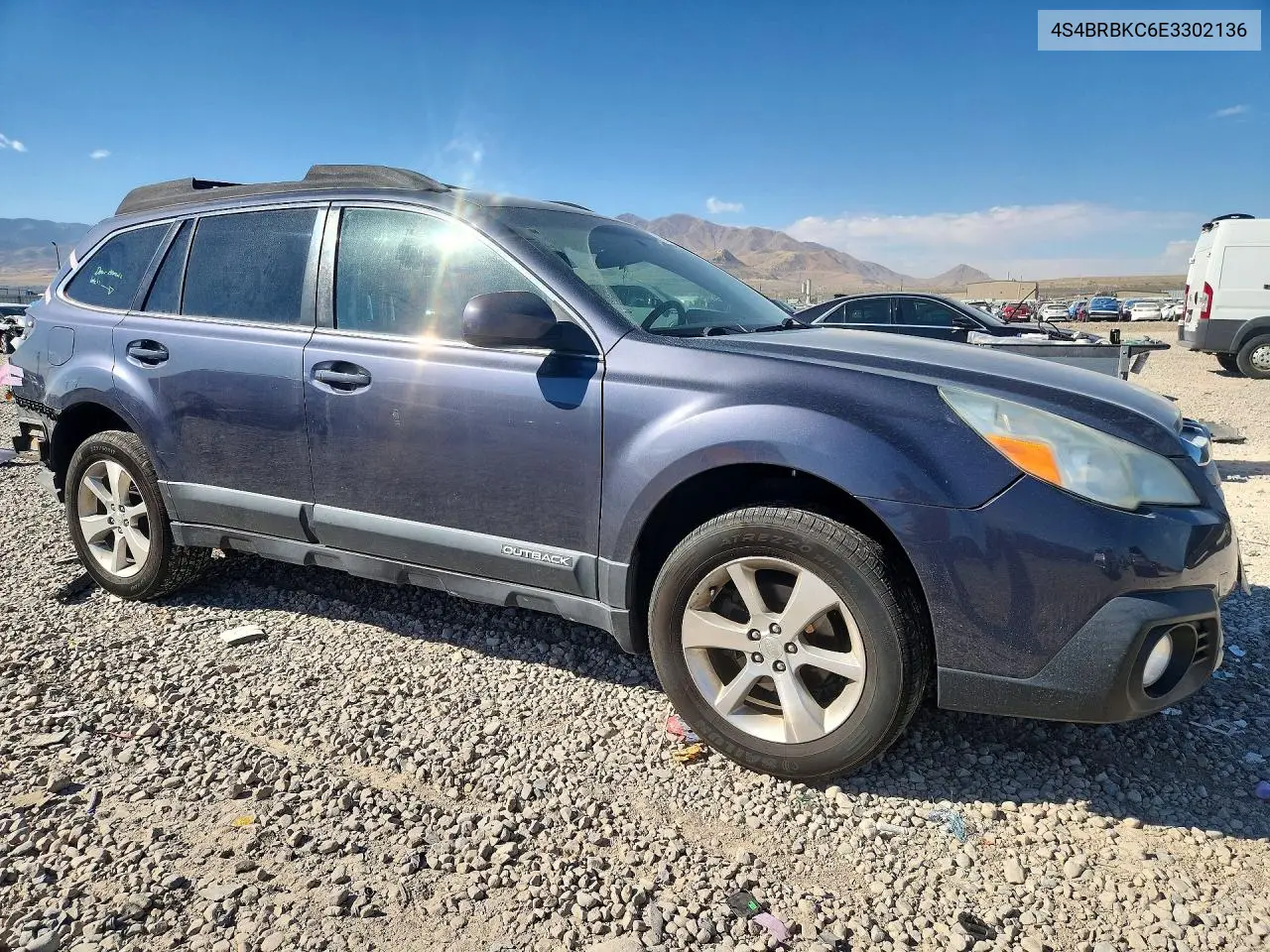 2014 SUBARU OUTBACK VIN 4S4BRBKC6E3302136 — фото 4