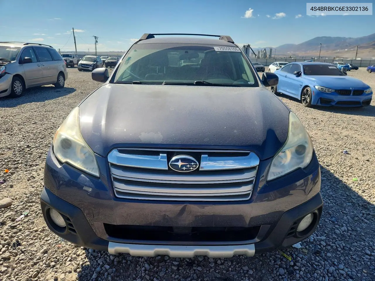 2014 SUBARU OUTBACK VIN 4S4BRBKC6E3302136 — фото 5