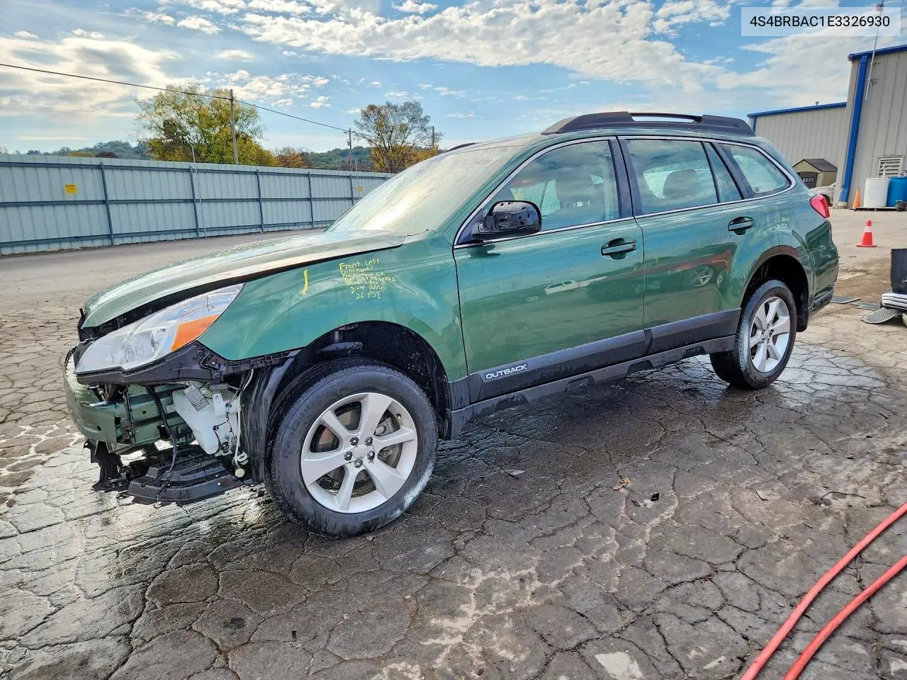 SUBARU OUTBACK 2014, VIN 4S4BRBAC1E3326930
