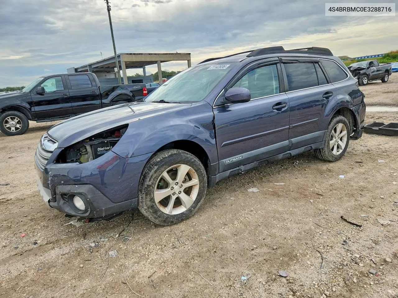 SUBARU OUTBACK 2014, VIN 4S4BRBMC0E3288716