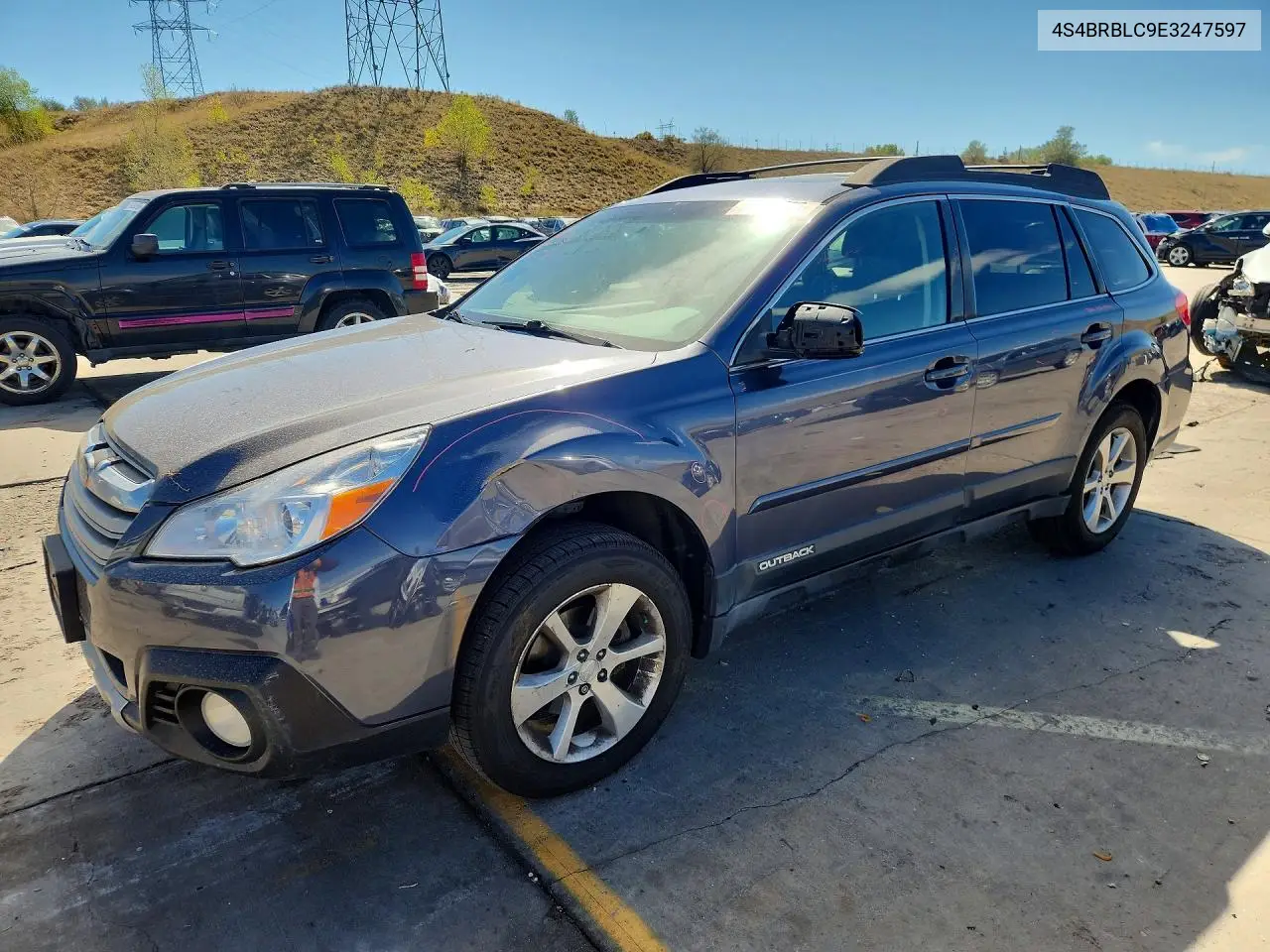 SUBARU OUTBACK 2014, VIN 4S4BRBLC9E3247597