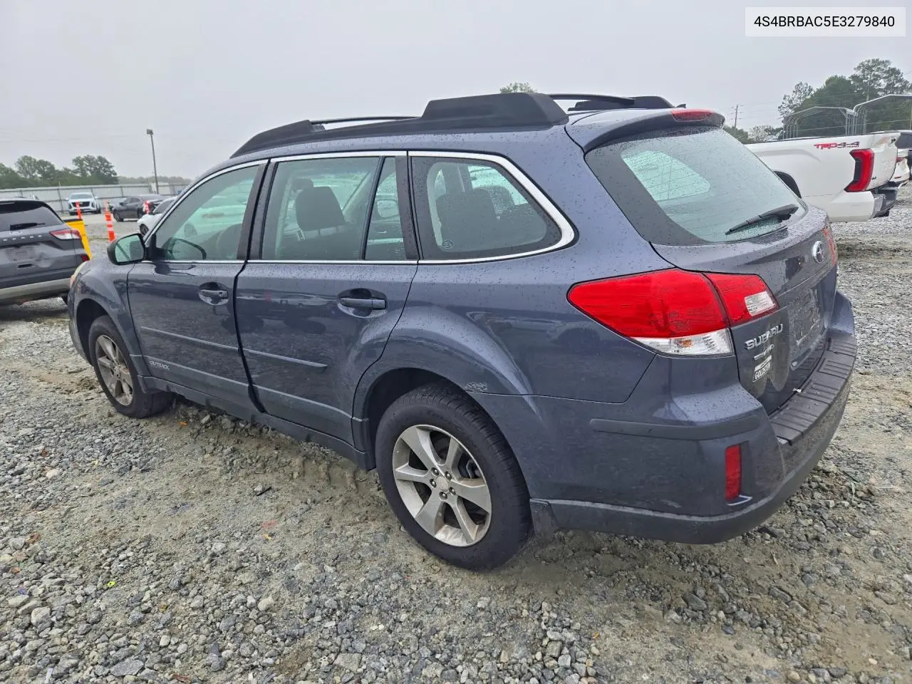 2014 SUBARU OUTBACK VIN 4S4BRBAC5E3279840 — фото 2