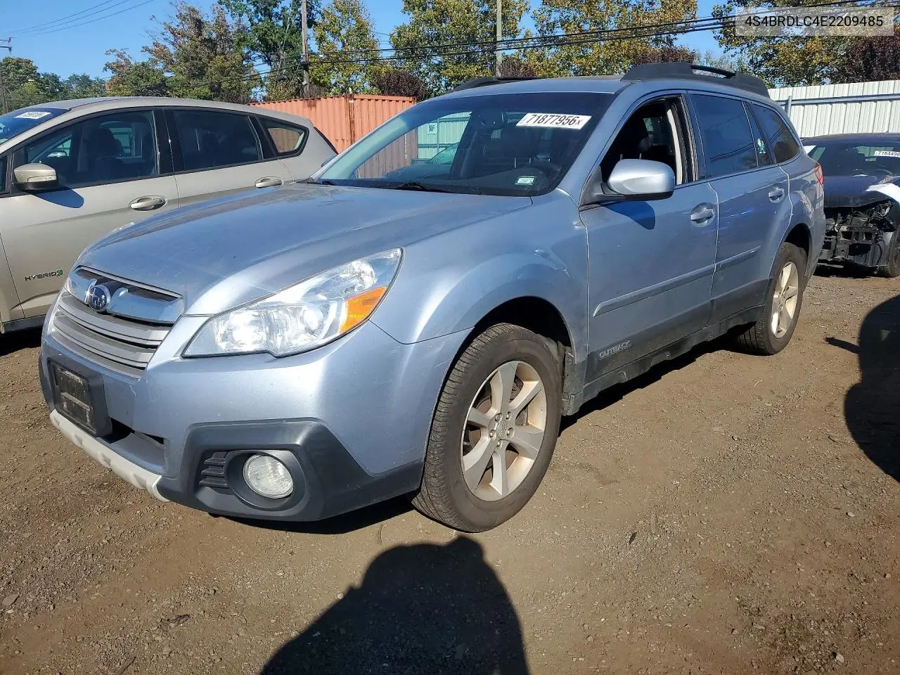 SUBARU OUTBACK 2014, VIN 4S4BRDLC4E2209485