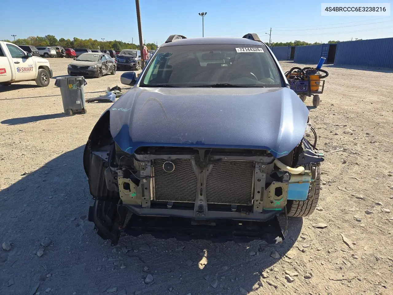 2014 SUBARU OUTBACK VIN 4S4BRCCC6E3238216 — фото 5