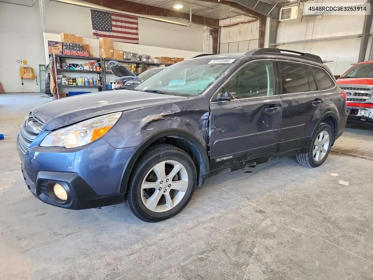 SUBARU OUTBACK 2014, VIN 4S4BRCDC3E3263914