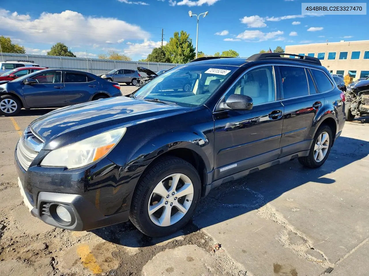 SUBARU OUTBACK 2014, VIN 4S4BRBLC2E3327470