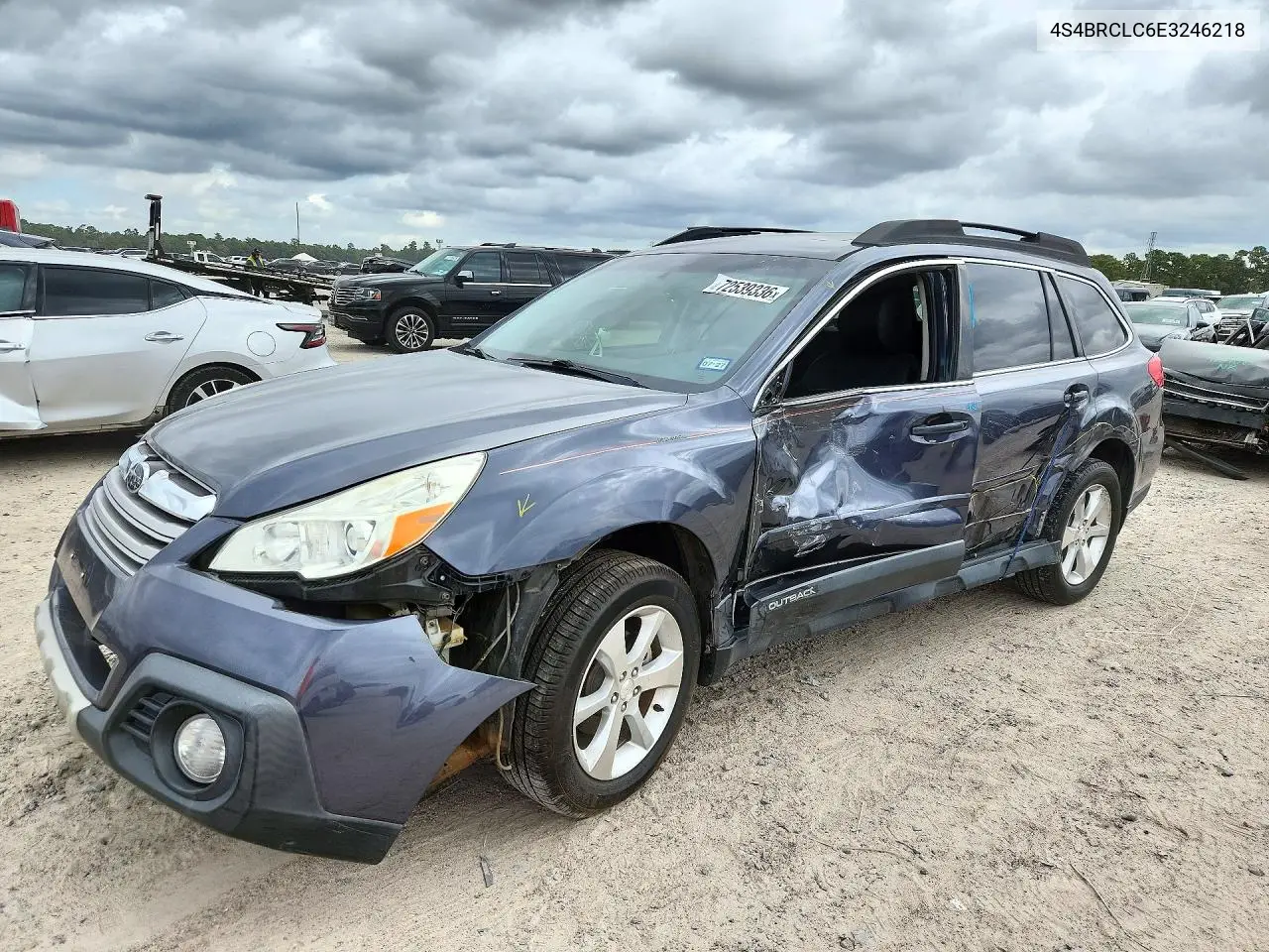 SUBARU OUTBACK 2014, VIN 4S4BRCLC6E3246218