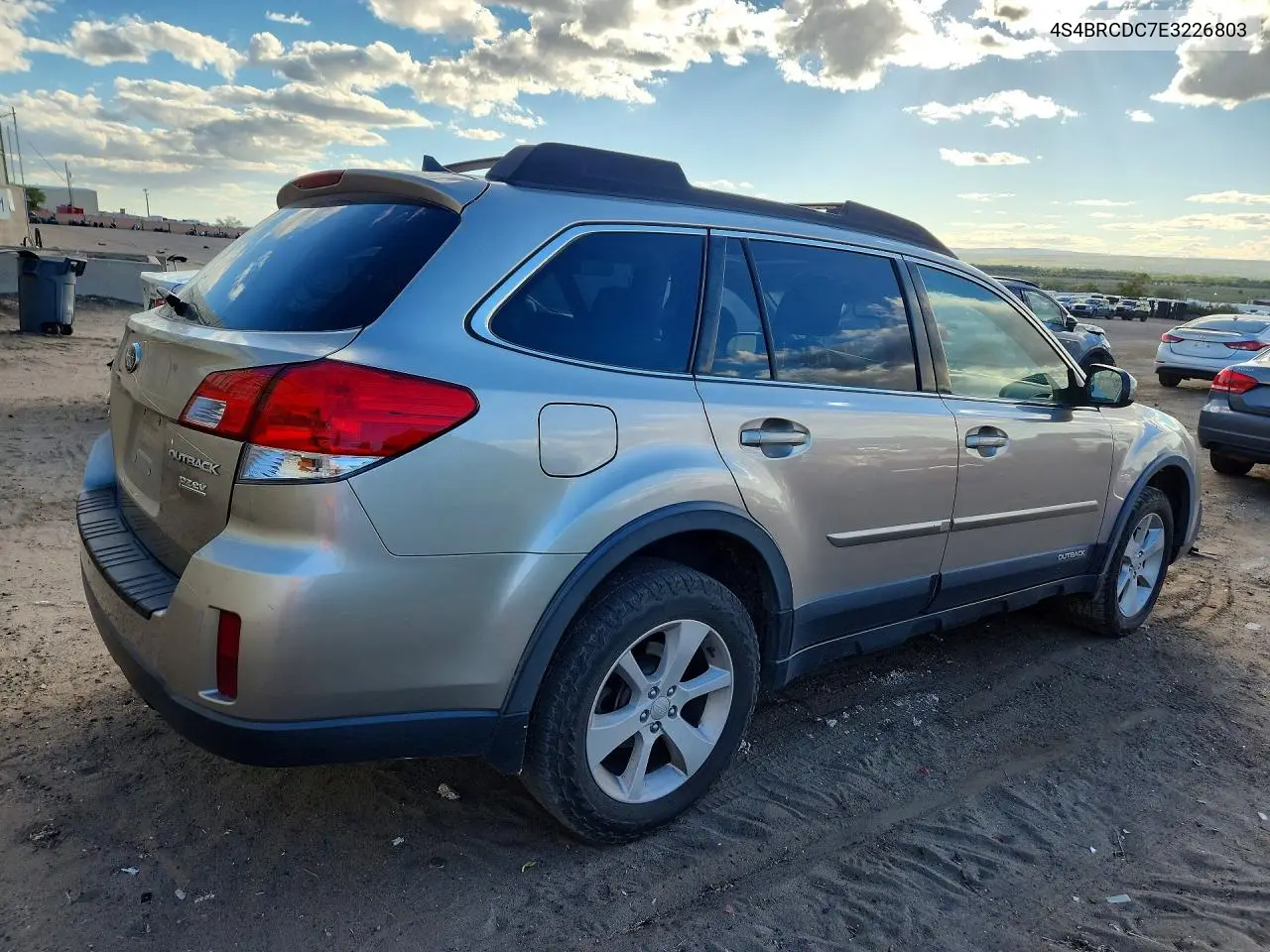2014 SUBARU OUTBACK VIN 4S4BRCDC7E3226803 — фото 3