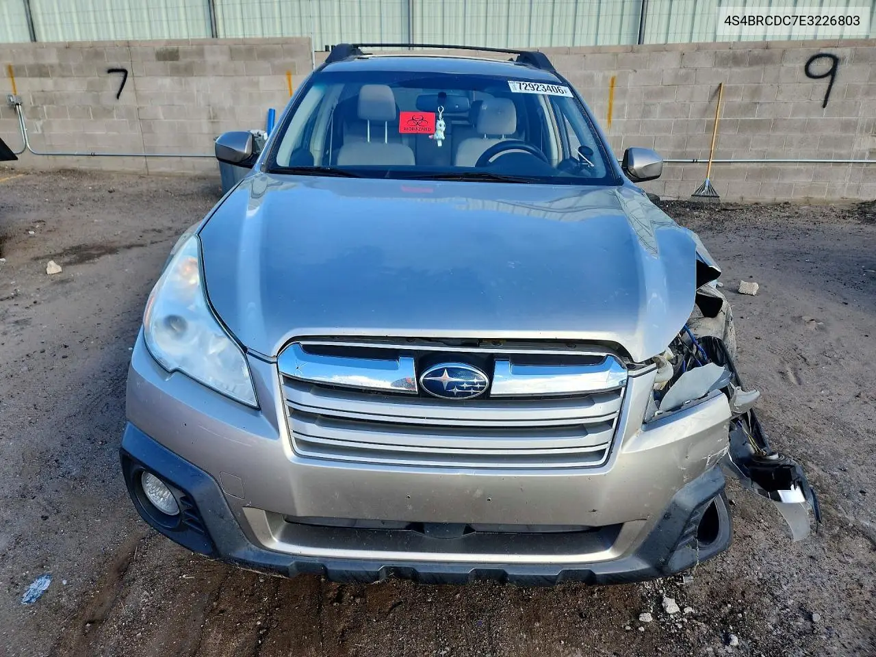 2014 SUBARU OUTBACK VIN 4S4BRCDC7E3226803 — фото 5