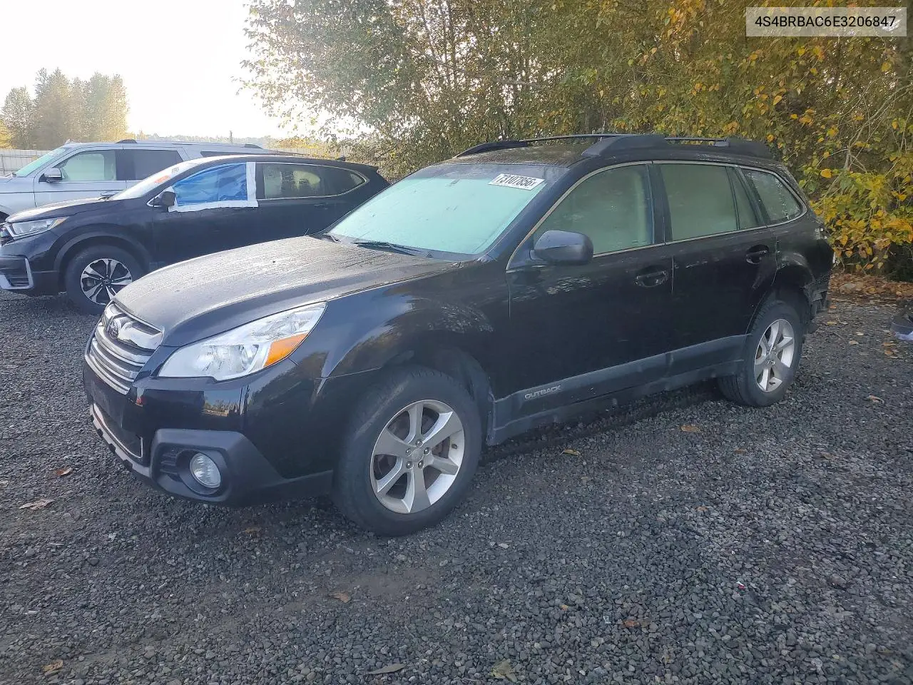 SUBARU OUTBACK 2014, VIN 4S4BRBAC6E3206847
