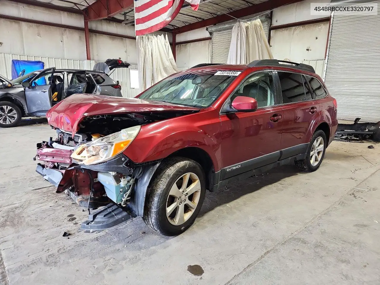 SUBARU OUTBACK 2014, VIN 4S4BRBCCXE3320797