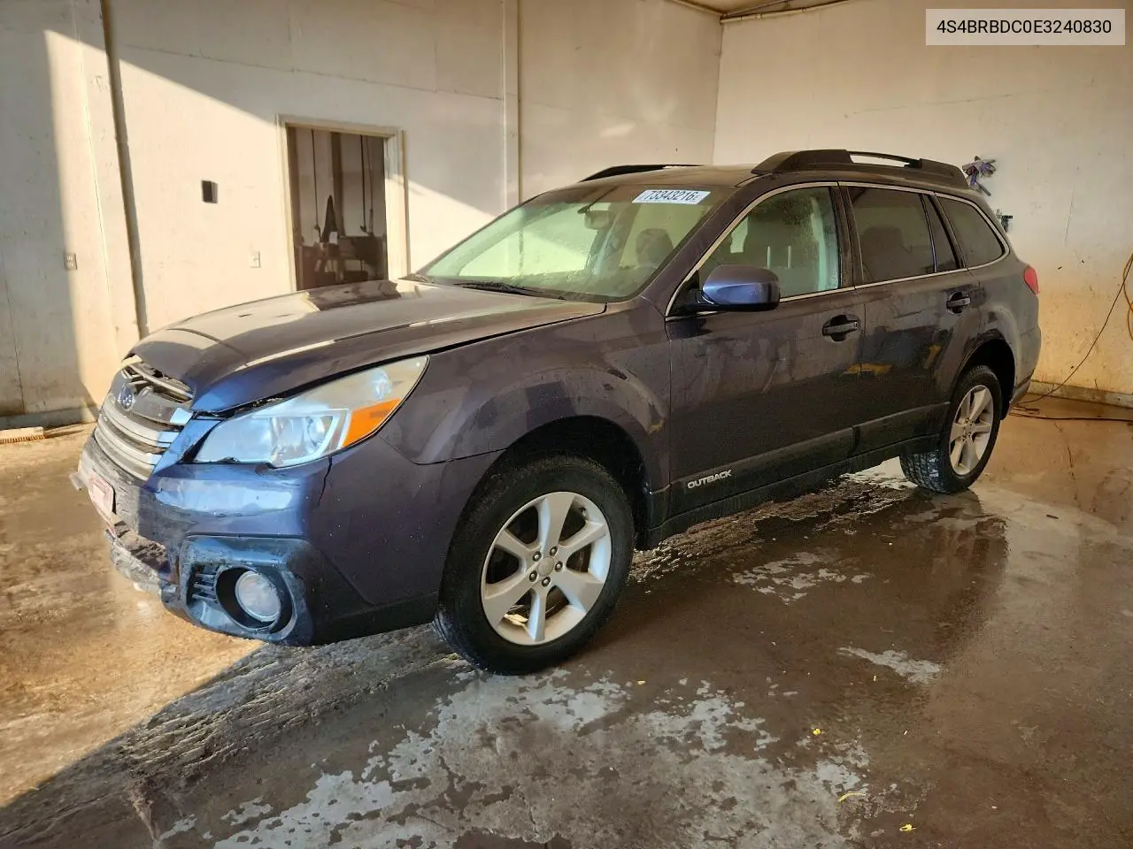 SUBARU OUTBACK 2014, VIN 4S4BRBDC0E3240830