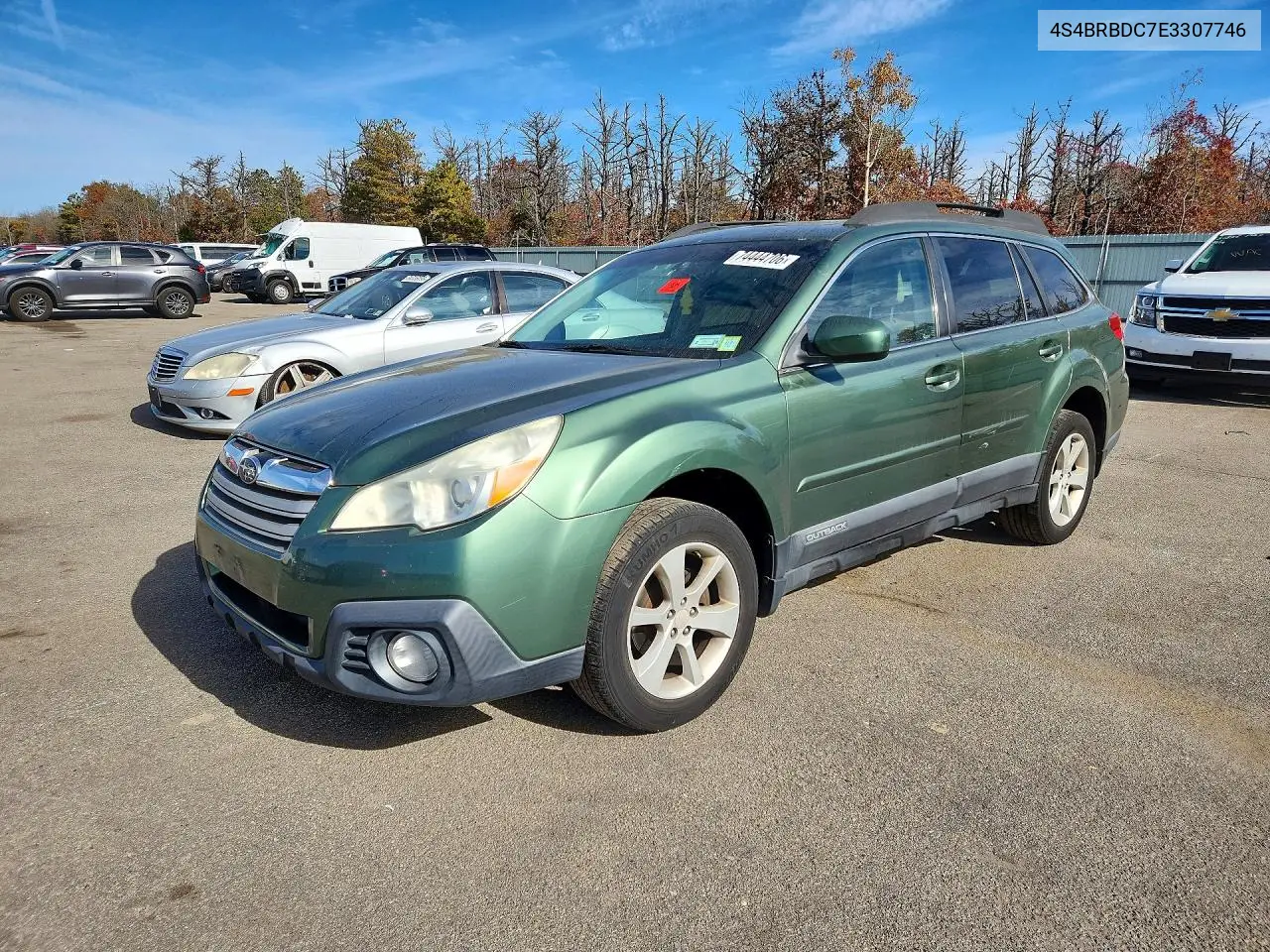 SUBARU OUTBACK 2014, VIN 4S4BRBDC7E3307746