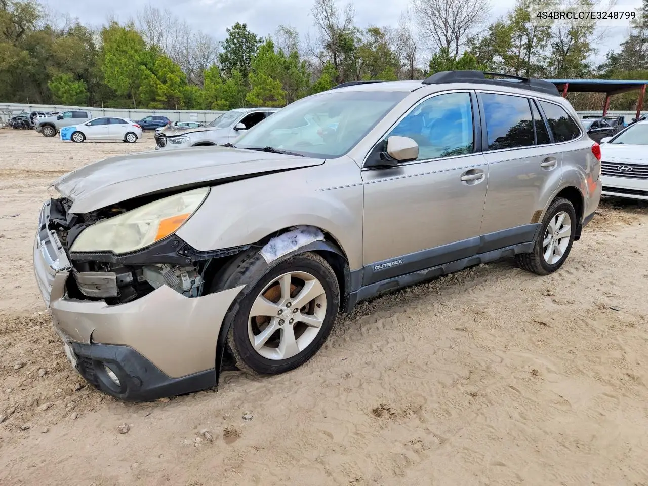 SUBARU OUTBACK 2014, VIN 4S4BRCLC7E3248799