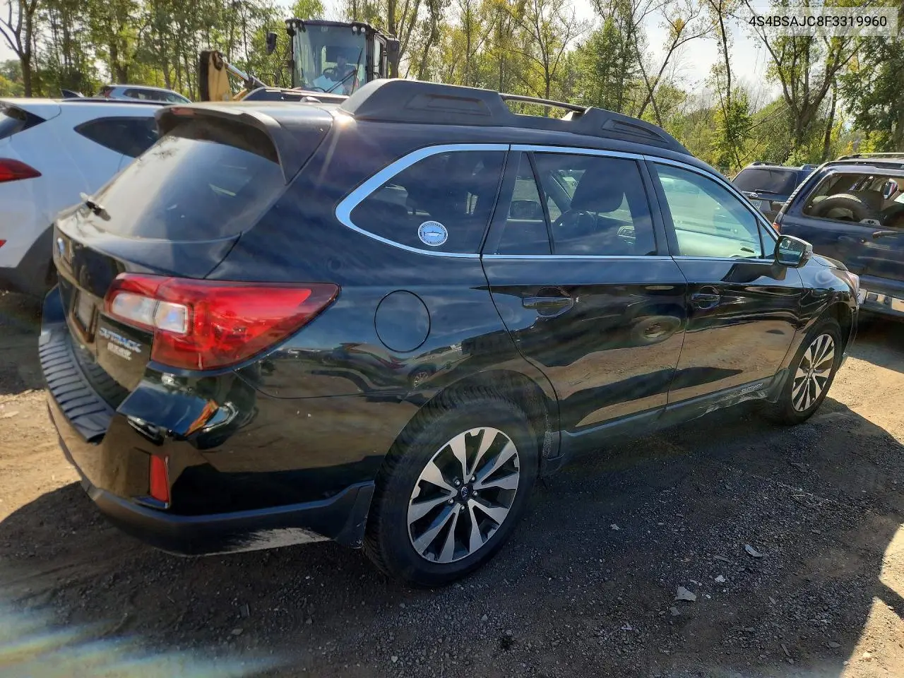 2015 SUBARU OUTBACK VIN 4S4BSAJC8F3319960 — фото 3