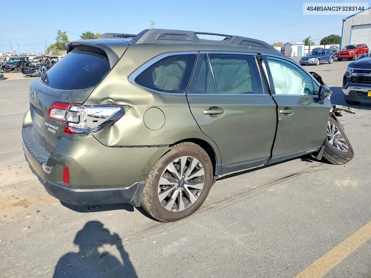 2015 SUBARU OUTBACK VIN 4S4BSANC2F3283144 — фото 3