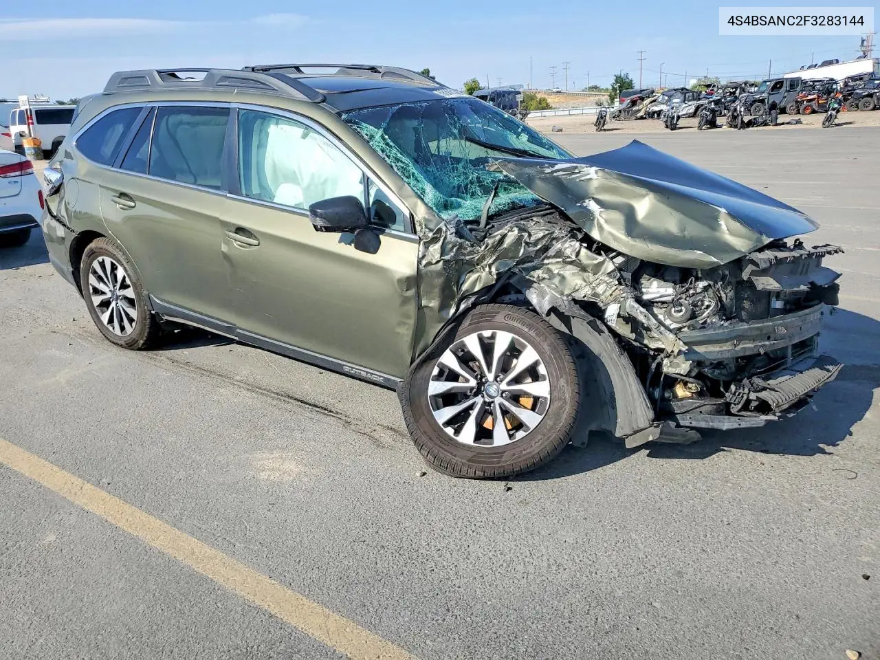 2015 SUBARU OUTBACK VIN 4S4BSANC2F3283144 — фото 4