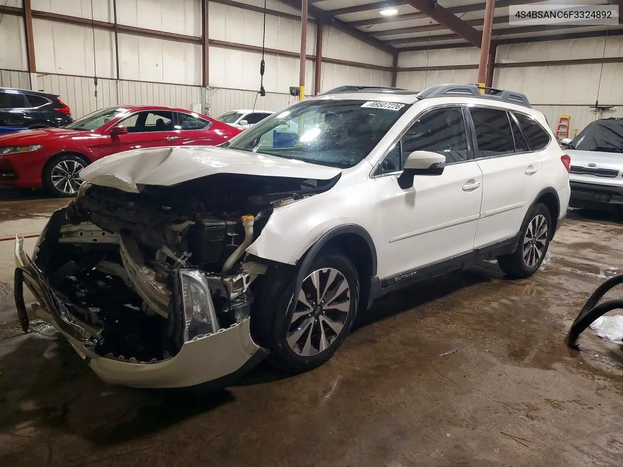 SUBARU OUTBACK 2015, VIN 4S4BSANC6F3324892