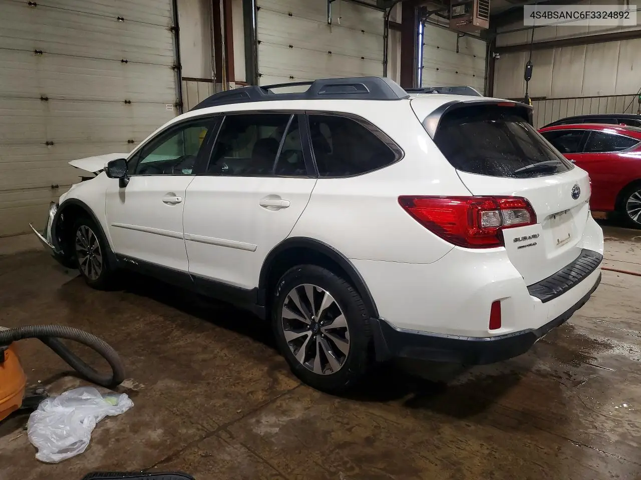 2015 SUBARU OUTBACK VIN 4S4BSANC6F3324892 — фото 2