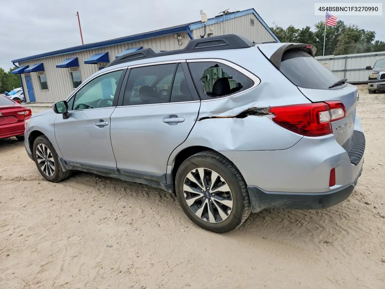 2015 SUBARU OUTBACK VIN 4S4BSBNC1F3270990 — фото 2