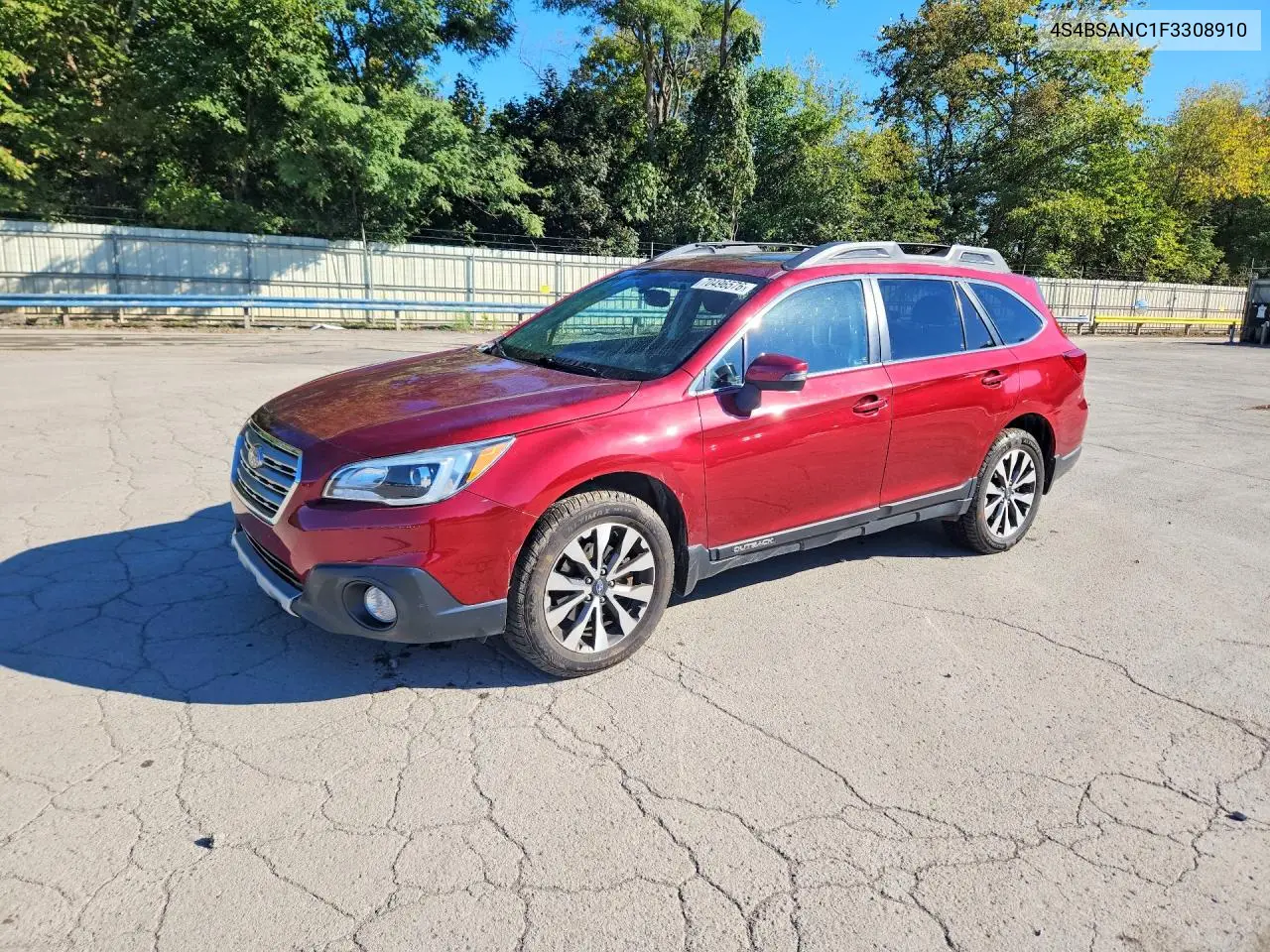SUBARU OUTBACK 2015, VIN 4S4BSANC1F3308910