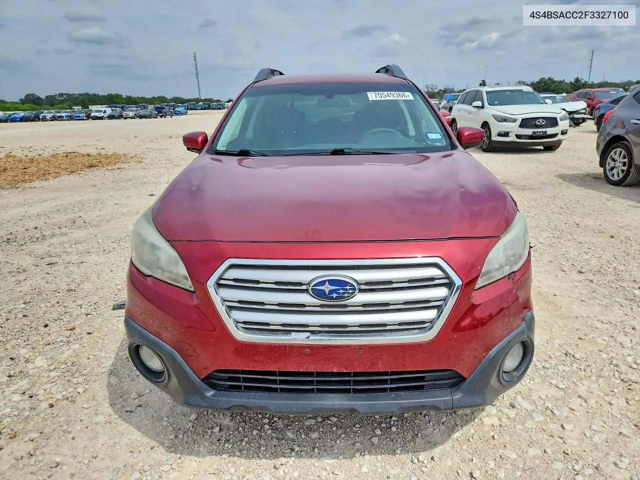 2015 SUBARU OUTBACK VIN 4S4BSACC2F3327100 — фото 5