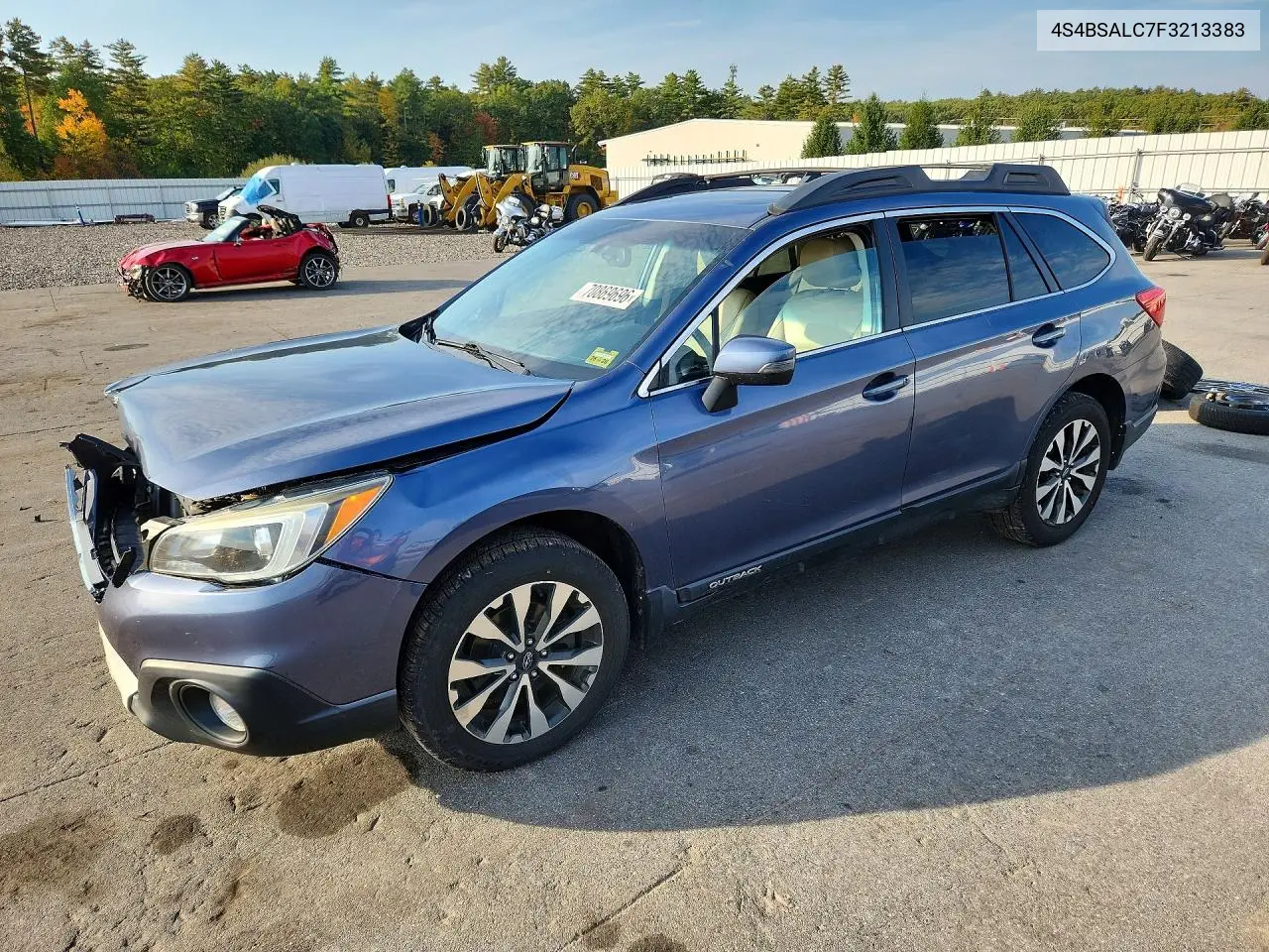 SUBARU OUTBACK 2015, VIN 4S4BSALC7F3213383