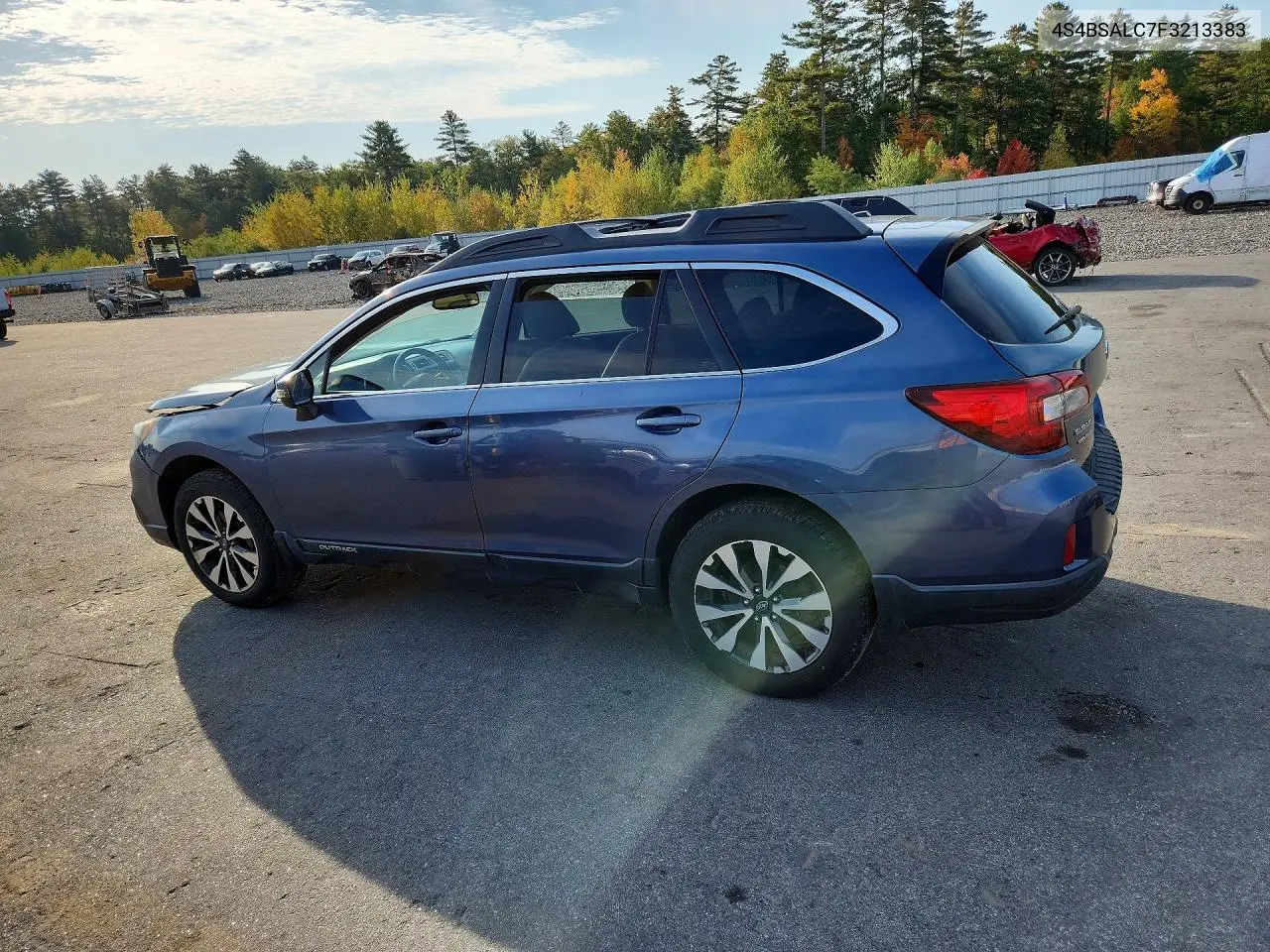 2015 SUBARU OUTBACK VIN 4S4BSALC7F3213383 — фото 2