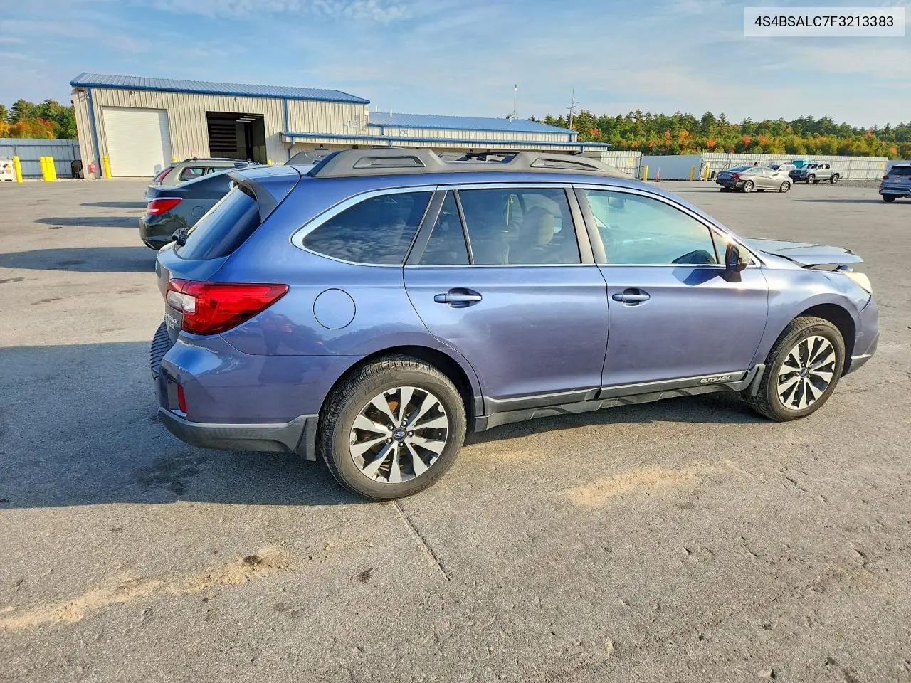 2015 SUBARU OUTBACK VIN 4S4BSALC7F3213383 — фото 3