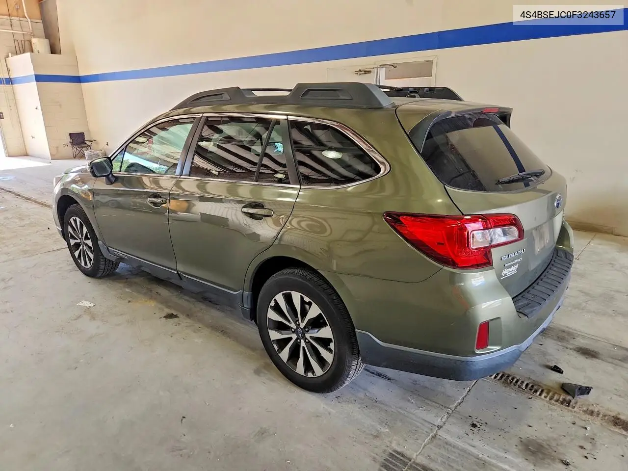 2015 SUBARU OUTBACK VIN 4S4BSEJC0F3243657 — фото 2