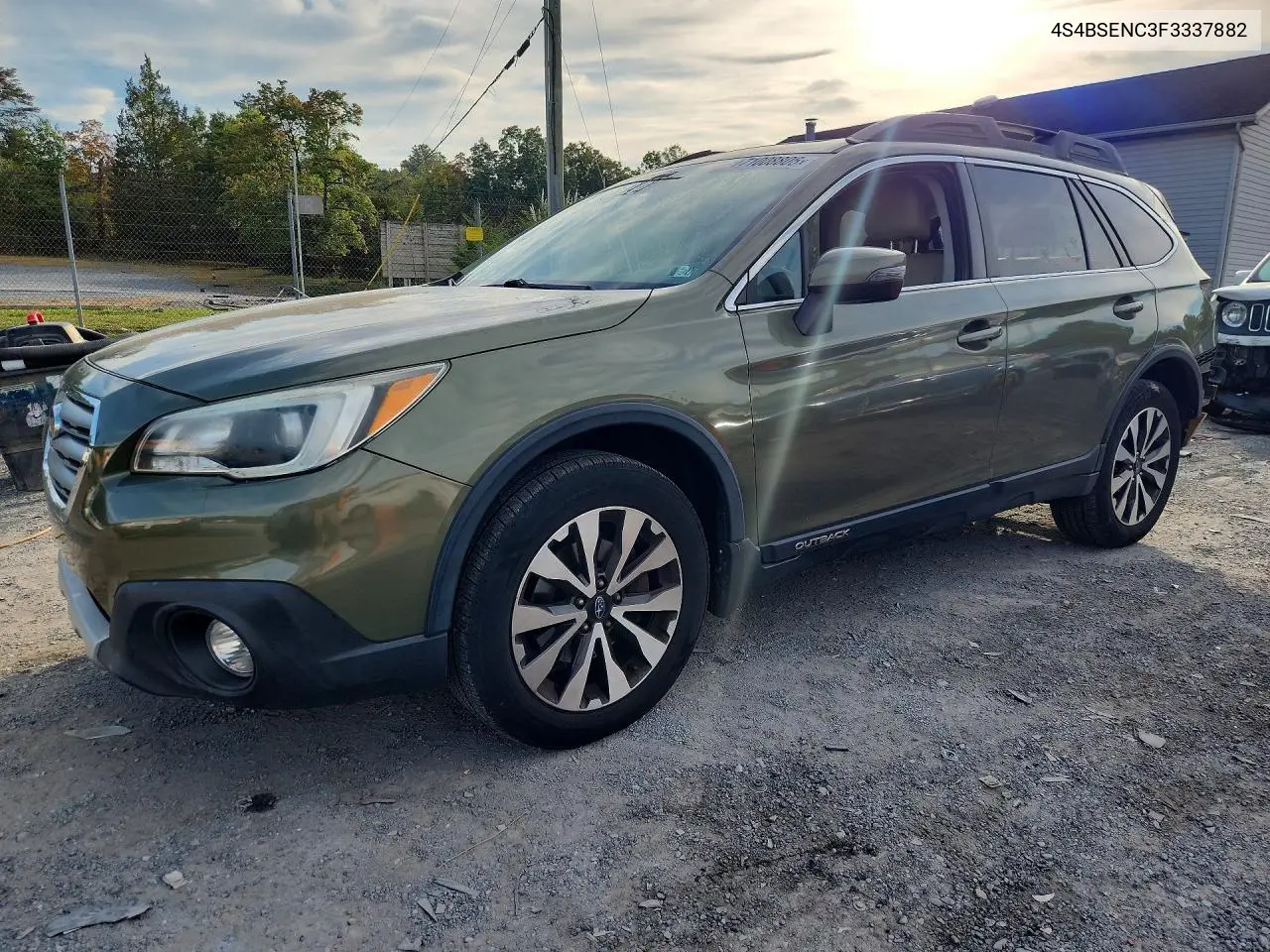 SUBARU OUTBACK 2015, VIN 4S4BSENC3F3337882