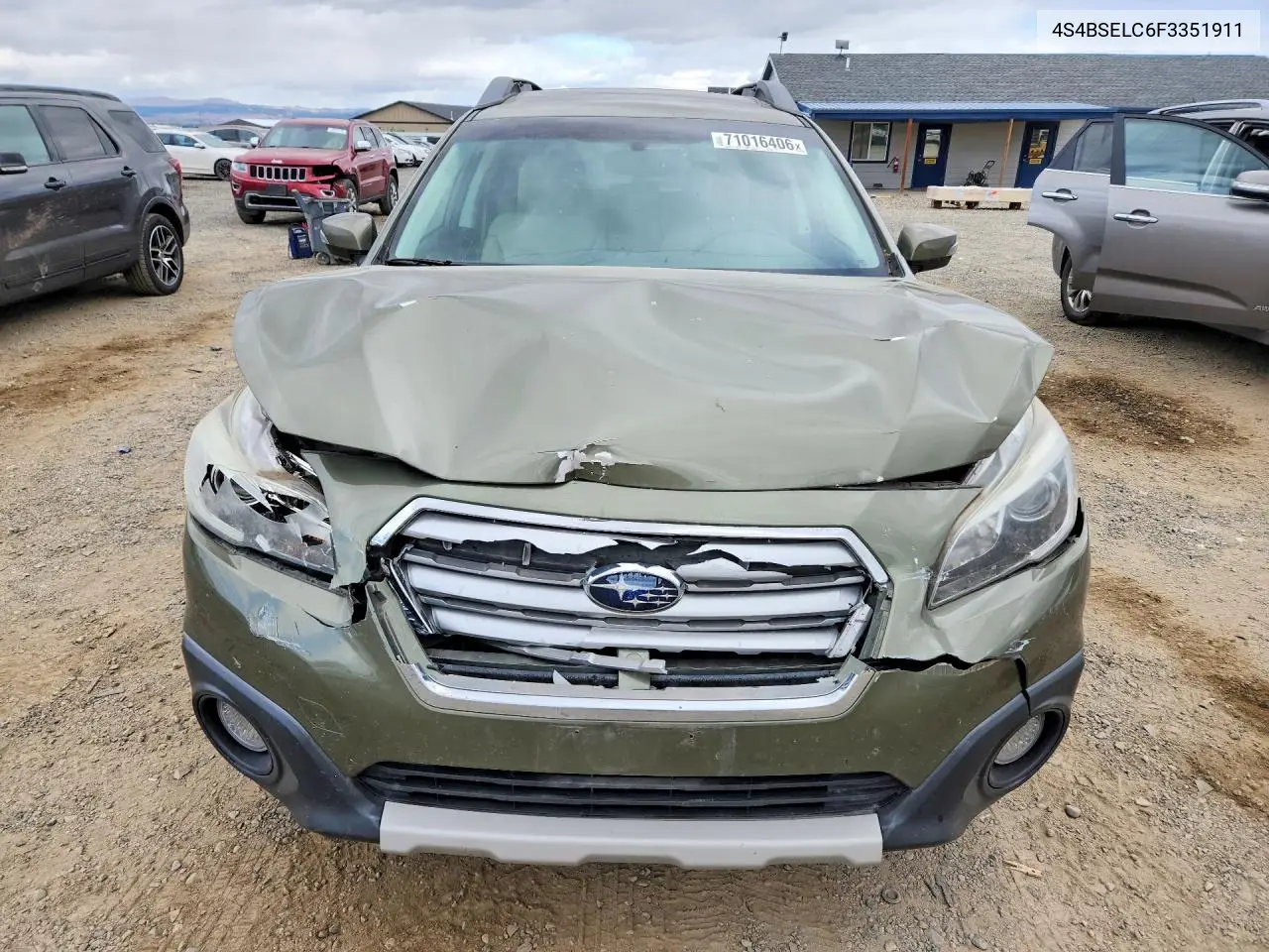 2015 SUBARU OUTBACK VIN 4S4BSELC6F3351911 — фото 5