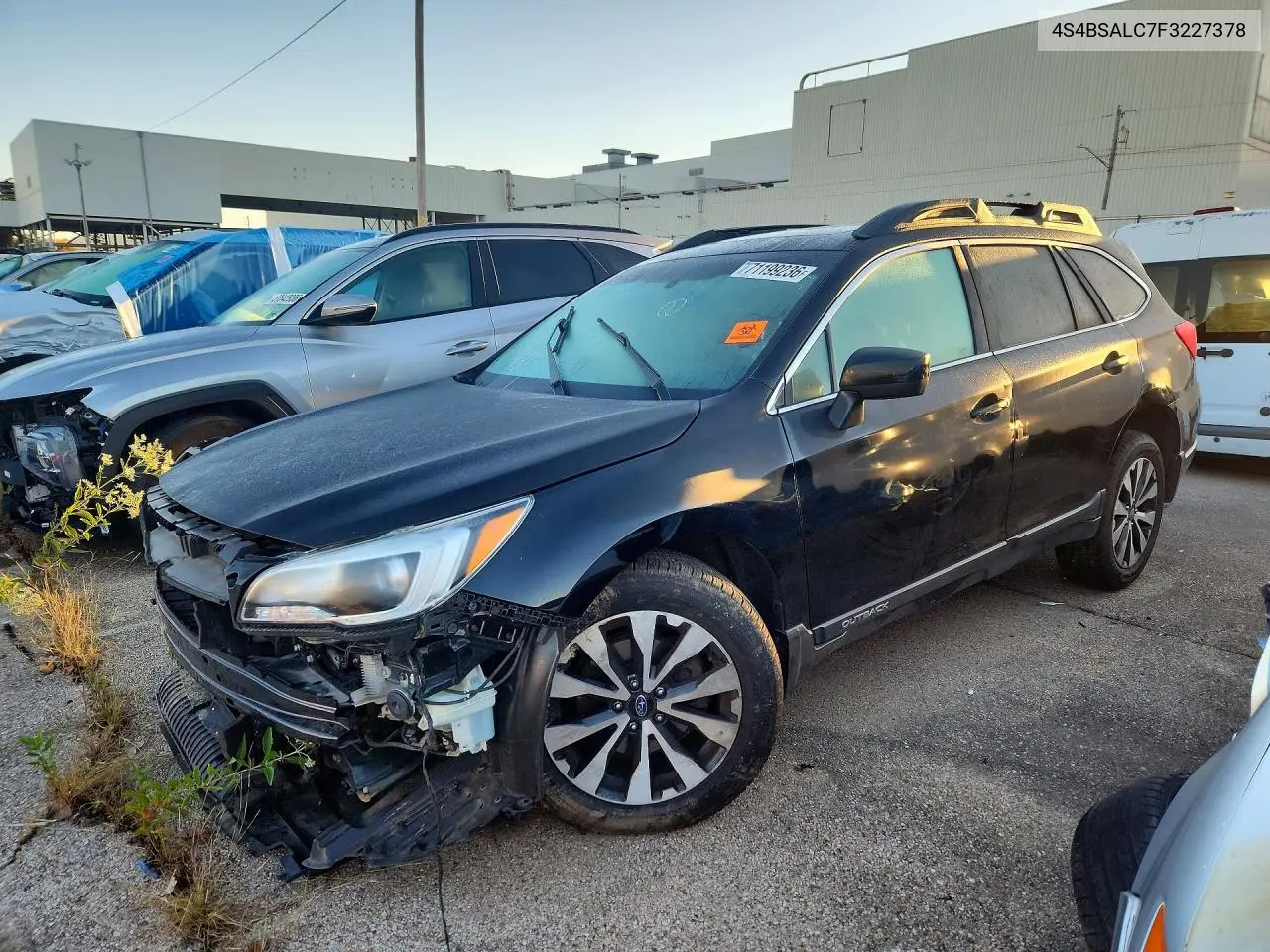 SUBARU OUTBACK 2015, VIN 4S4BSALC7F3227378