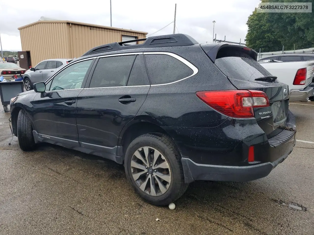 2015 SUBARU OUTBACK VIN 4S4BSALC7F3227378 — фото 2