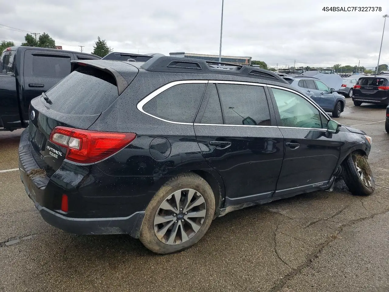 2015 SUBARU OUTBACK VIN 4S4BSALC7F3227378 — фото 3