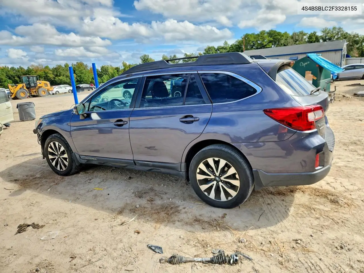 2015 SUBARU OUTBACK VIN 4S4BSBLC2F3328155 — фото 2