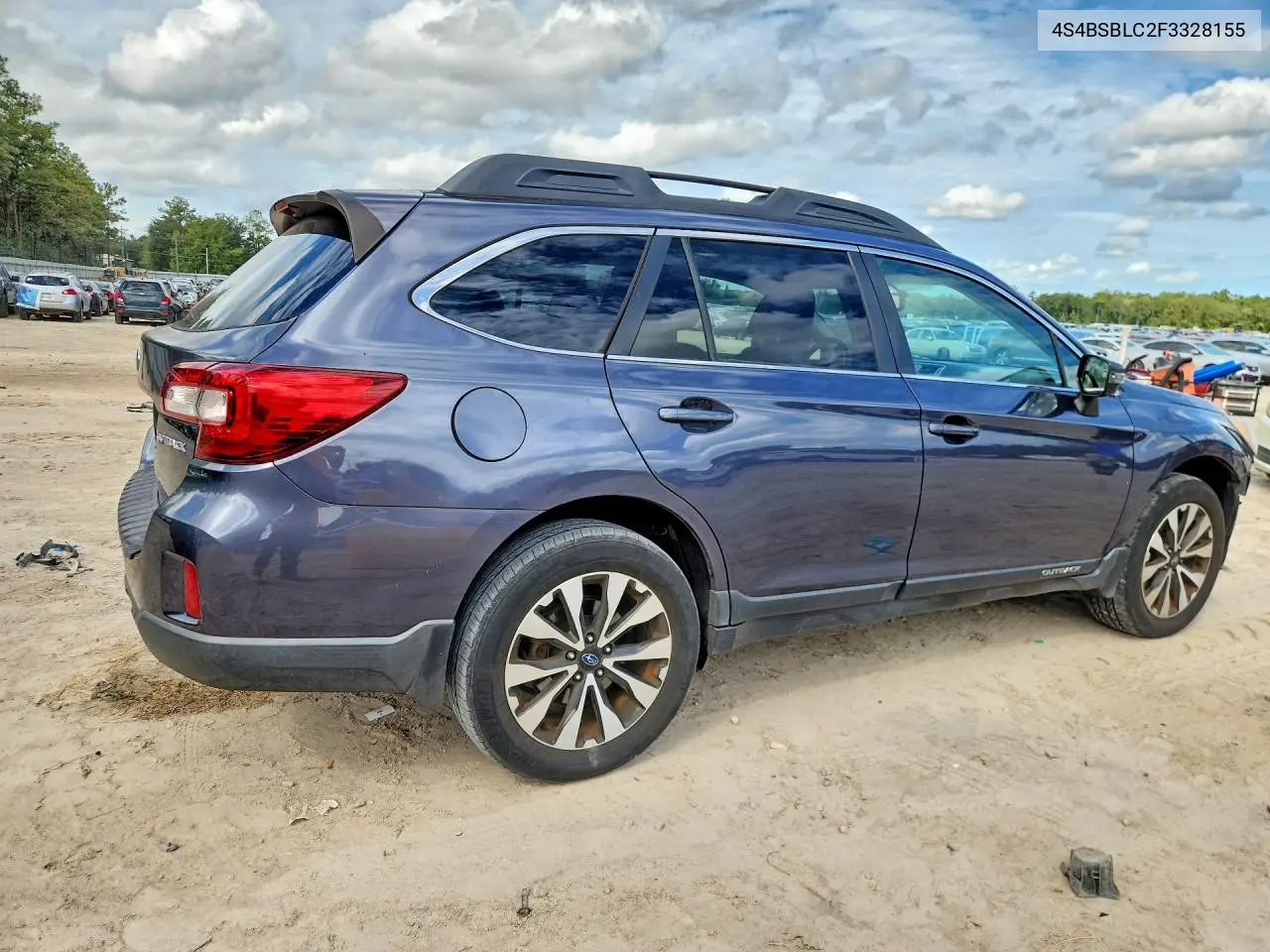 2015 SUBARU OUTBACK VIN 4S4BSBLC2F3328155 — фото 3