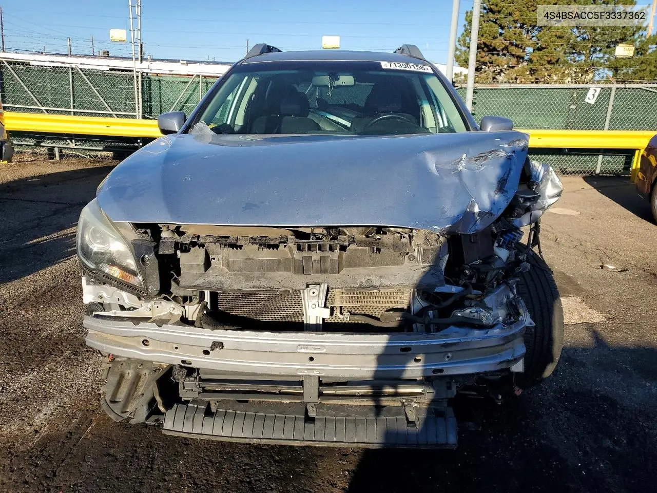 2015 SUBARU OUTBACK VIN 4S4BSACC5F3337362 — фото 5