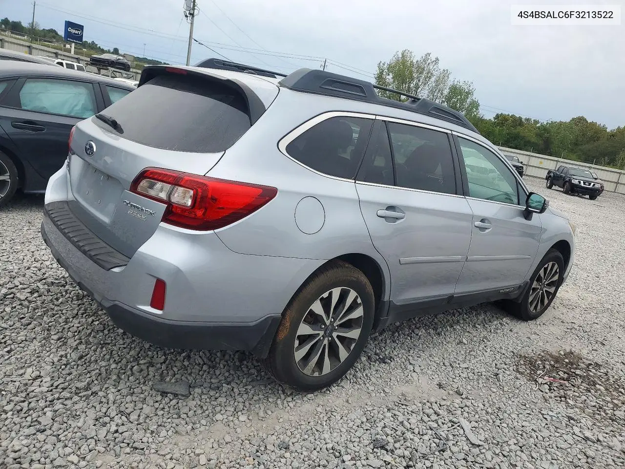 2015 SUBARU OUTBACK VIN 4S4BSALC6F3213522 — фото 3
