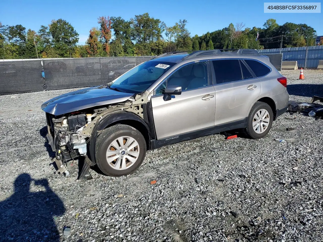 SUBARU OUTBACK 2015, VIN 4S4BSBFC5F3356897