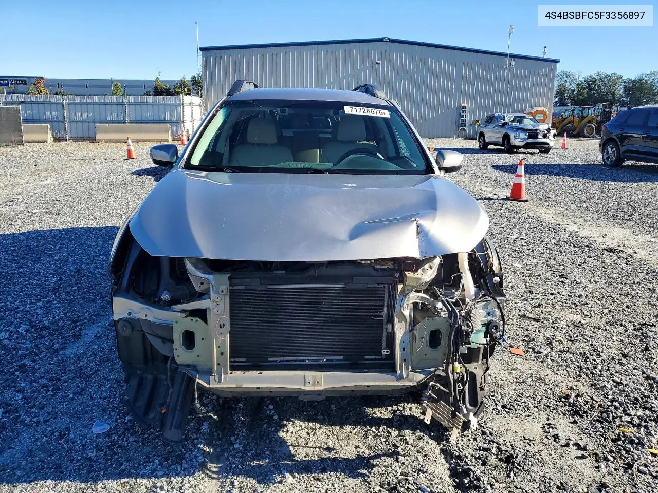 2015 SUBARU OUTBACK VIN 4S4BSBFC5F3356897 — фото 5
