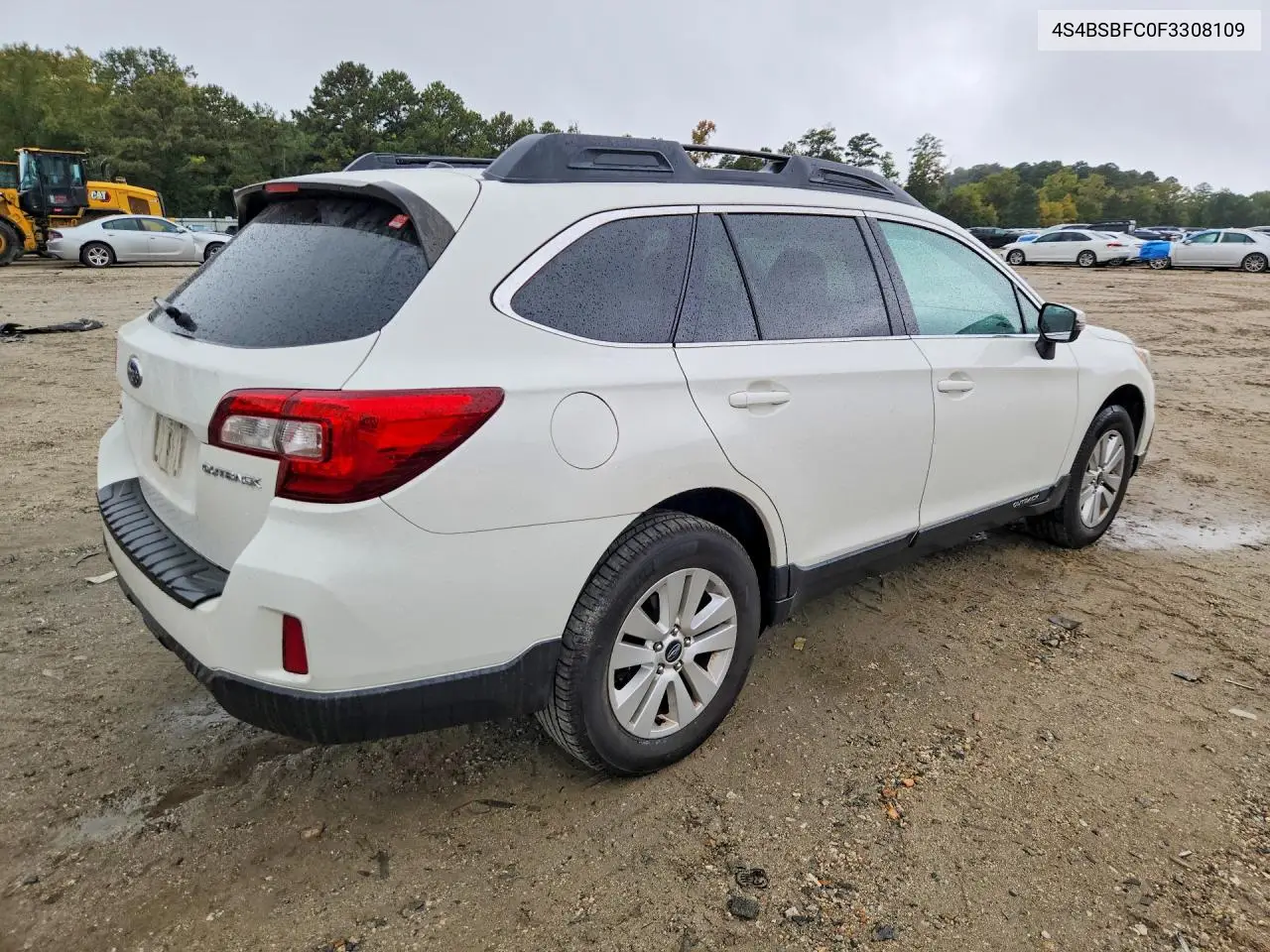 2015 SUBARU OUTBACK VIN 4S4BSBFC0F3308109 — фото 3