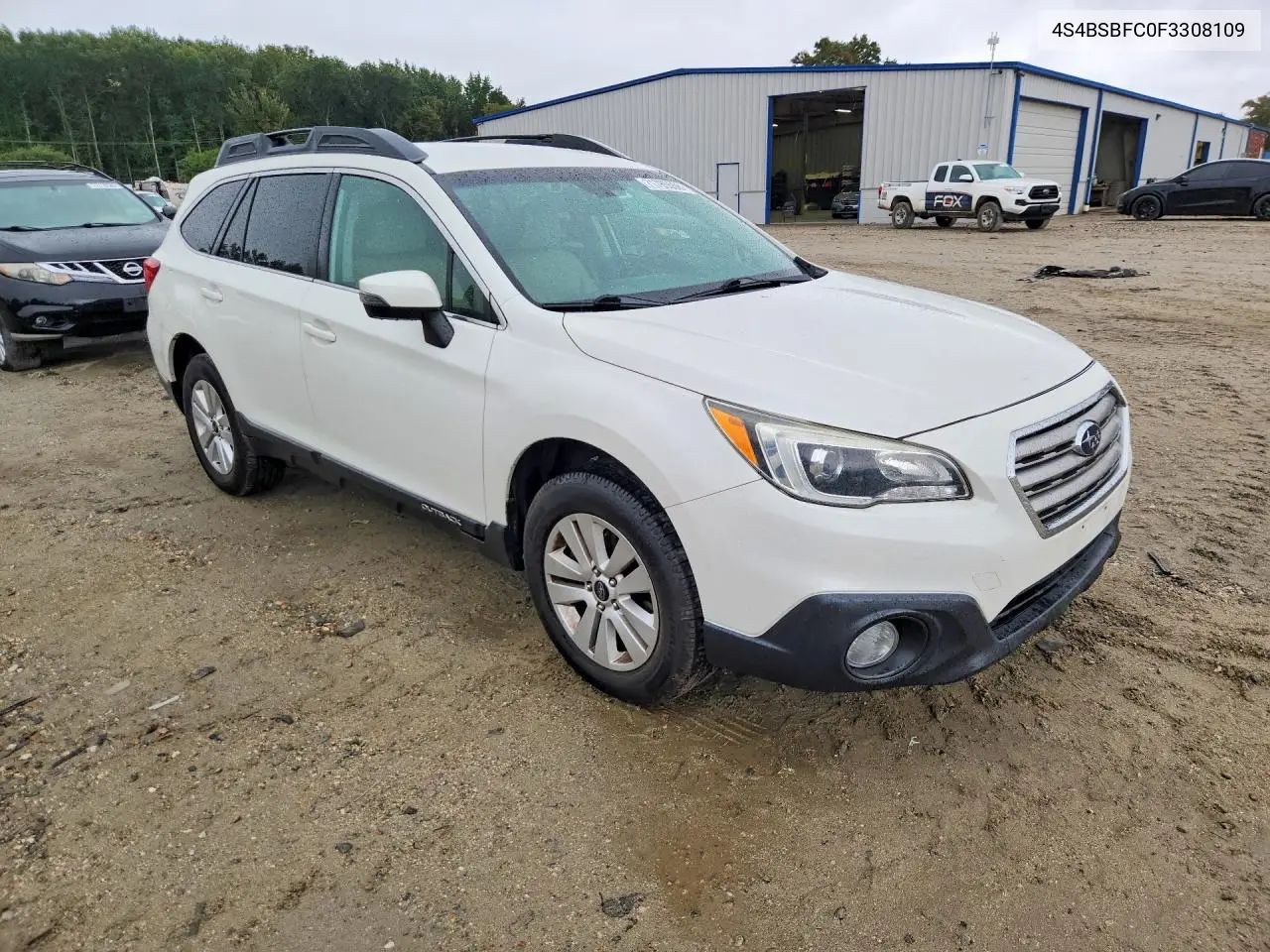2015 SUBARU OUTBACK VIN 4S4BSBFC0F3308109 — фото 4